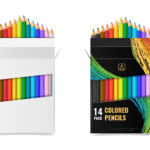 Colored Pencils Set (14-Pencils) for School Supplies - Break-Resistant Lead, Sustainably Made, Vibrant Colors for Artists & Students